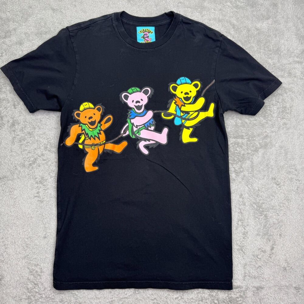 Chinatown Market Grateful Dead T-Shirt Mens S Black Graphic Print Short Sleeve
